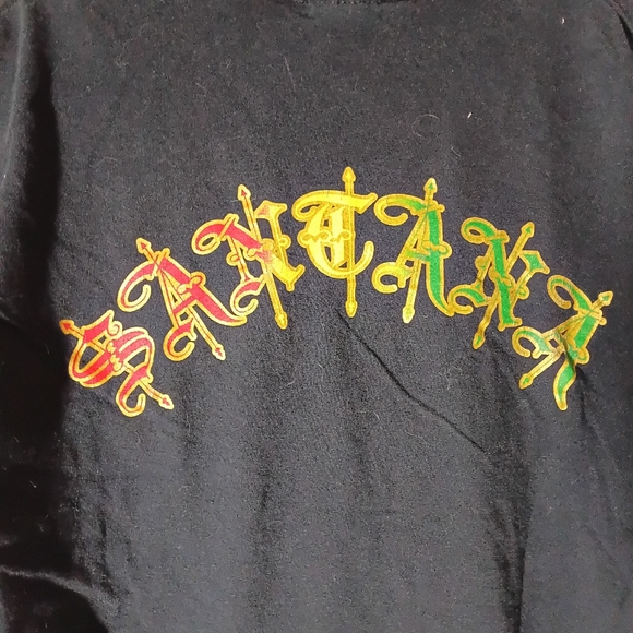 SZ L BLACK CARLOS SANTANA SHIRT 00s - Picture 4 of 5